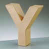 Letra cartón "Y" 17,5 x 5,5cm