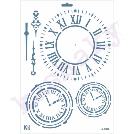 Stencil DIN A4 » Relojes varios»